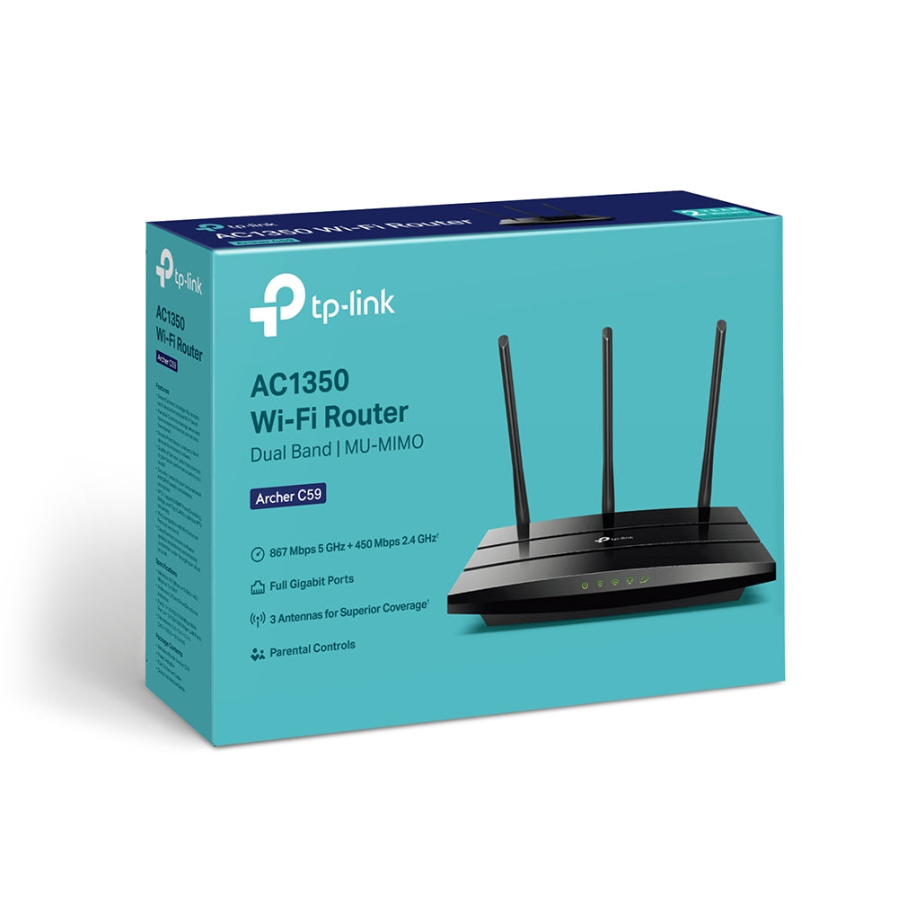 TP-Link Archer C59 AC1350 Wireless Dual Band WiFi Router - Open Box
