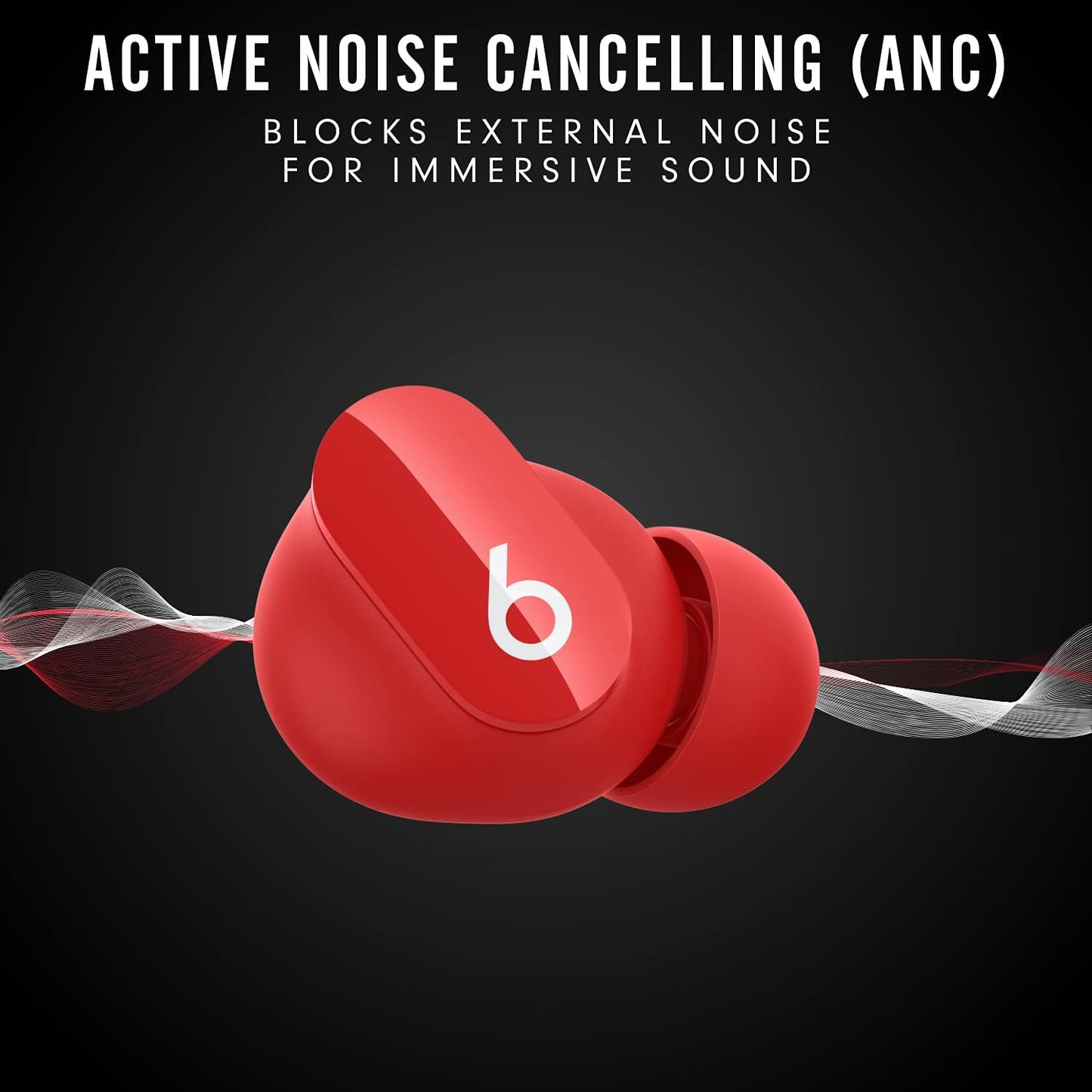 Beats Studio Buds Wireless Noise Cancelling Earbuds - Red - Open Box