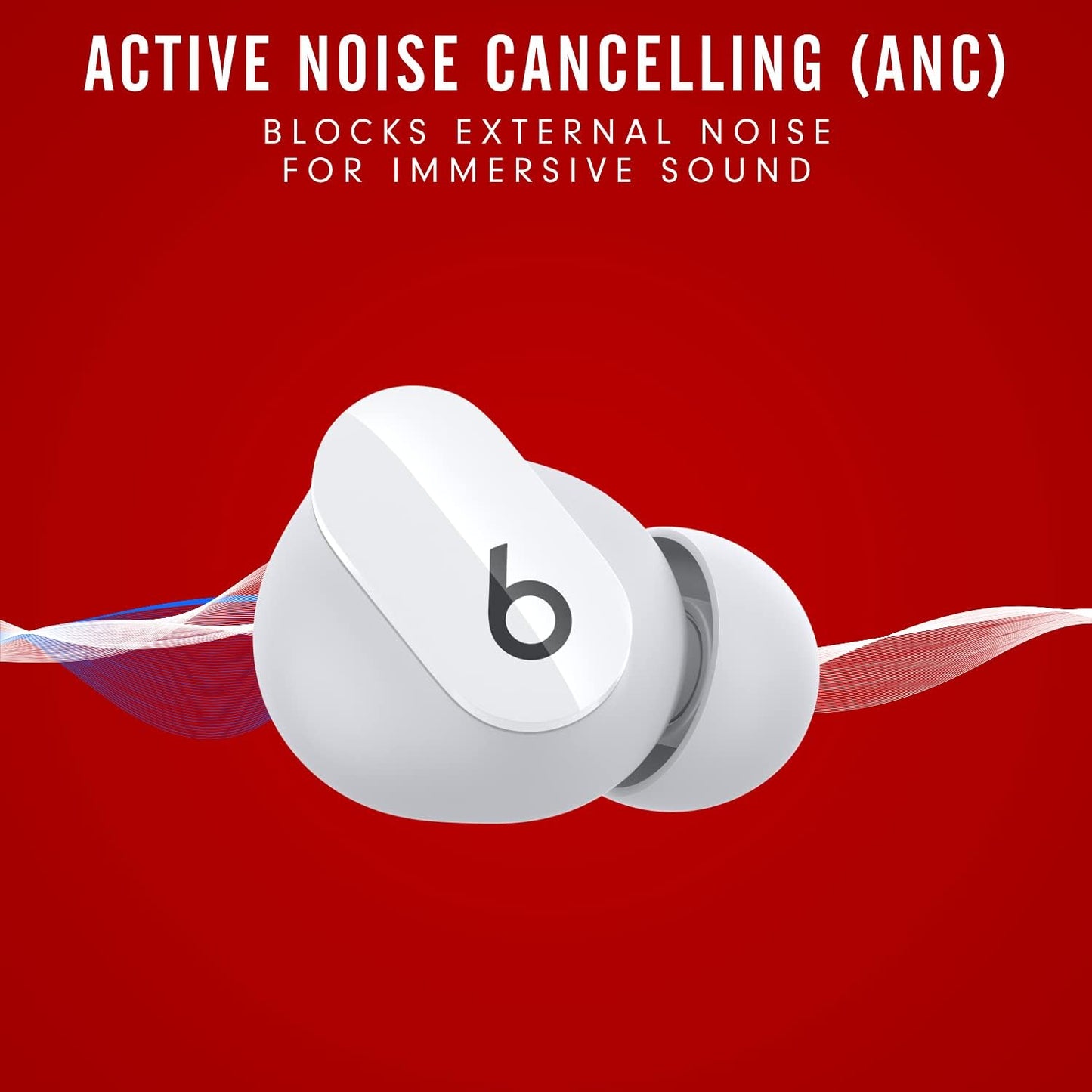 Beats Studio Buds Wireless Noise Cancelling Earbuds - White - Open Box