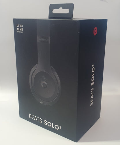 Beats Solo³ Wireless On-Ear Headphones - Black - Open Box
